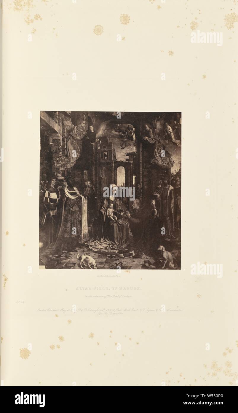 Sic, retable par Mabuse, Caldesi & Montecchi (britannique, actif 1850), Londres, Angleterre, 1858, à l'albumine argentique, 21,2 × 19,1 cm (8 3/8 x 7 1/2 po Banque D'Images