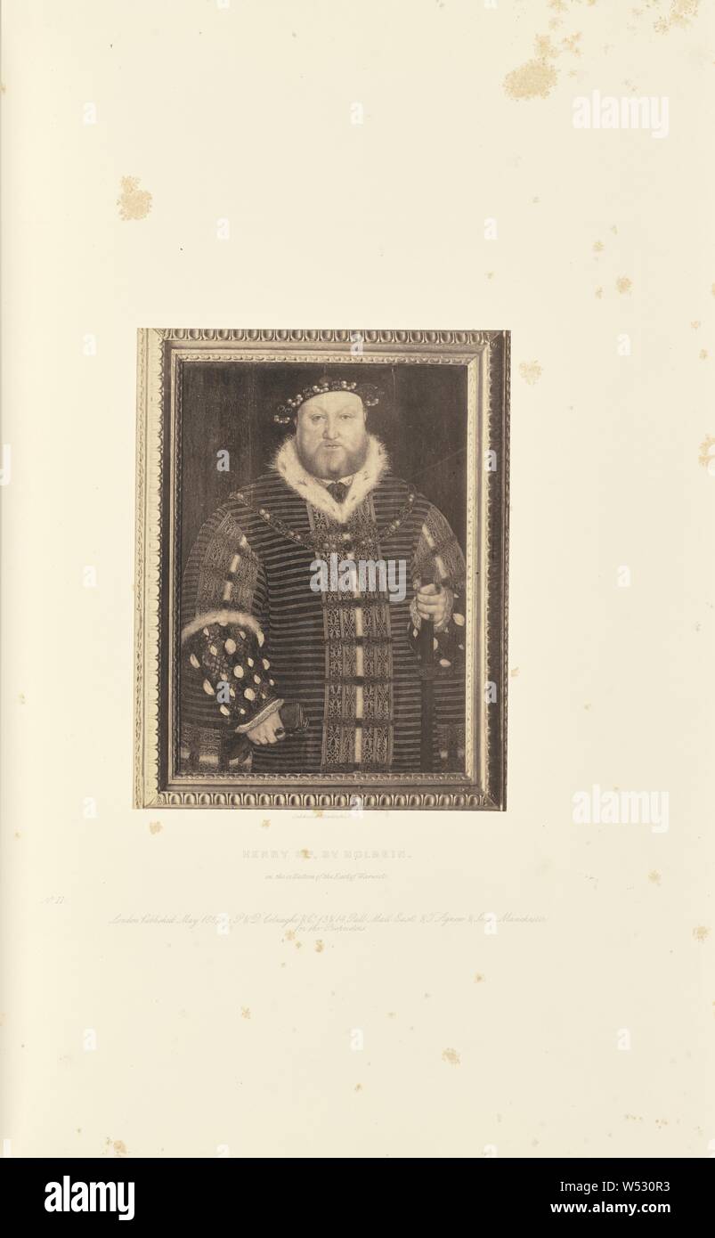 Henry VIII, par Holbein, Caldesi & Montecchi (britannique, actif 1850), Londres, Angleterre, 1858, à l'albumine argentique, 21,6 × 16,8 cm (8 1/2 x 6 5/8 po Banque D'Images