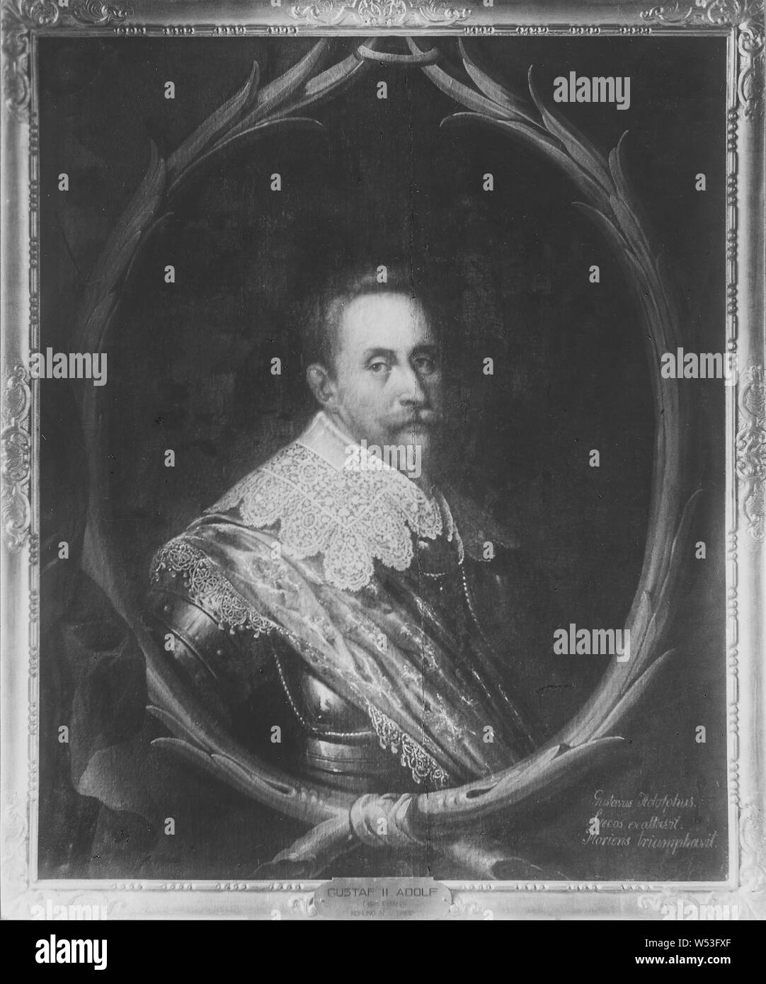 Après Michiel van Mierevelt, le Roi Gustav II Adolf, Gustav II Adolf, 1594-1632, Roi de Suède, peinture, Gustave-adolphe de Suède, huile sur toile, hauteur, 120 cm (47,2 po), largeur, 98 cm (38,5 pouces) Banque D'Images