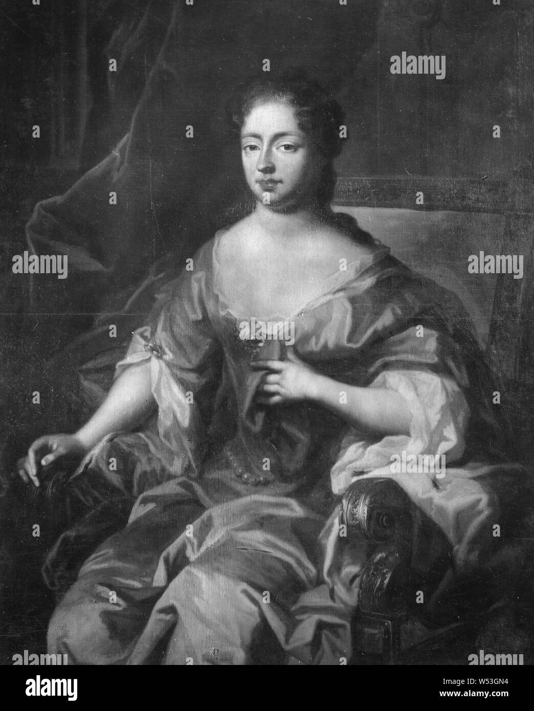 Attribué à Herman Hendrik dy plus calme, Maria Amalia, 1653-1711, princesse de Courlande country girl par Hessen-Kassel, peinture, 1725, huile sur toile, 139 cm de hauteur, 54,7 pouces (largeur), 107 cm (42,1 pouces,) Banque D'Images