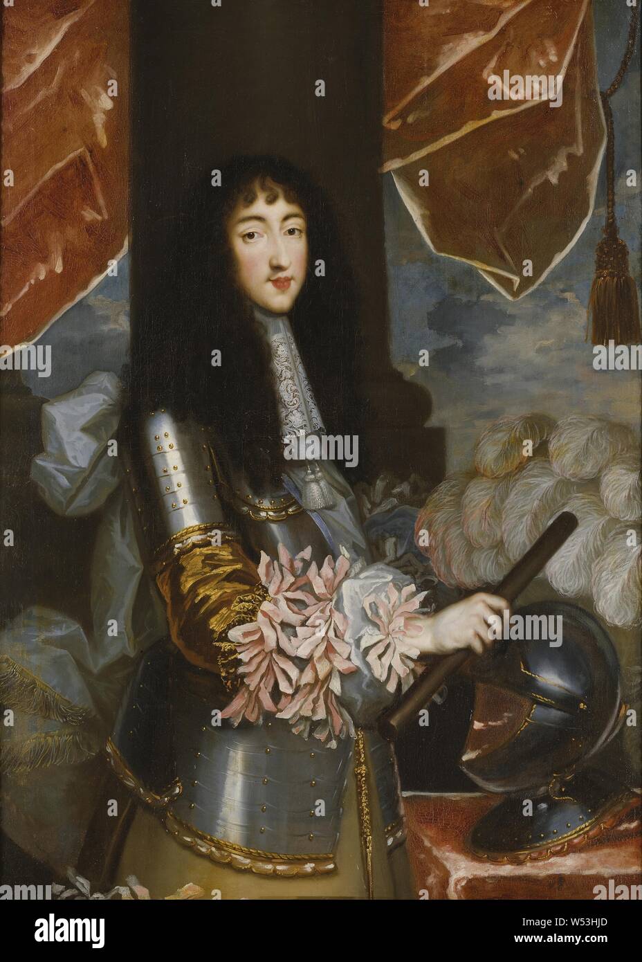 Après Jean Nocret, Philippe I, Filip I, 1640-1701, duc d'Orléans, peinture, huile sur toile, 129,5 cm, hauteur 50,9 cm (largeur), 97,5 cm (38,3 pouces) Banque D'Images