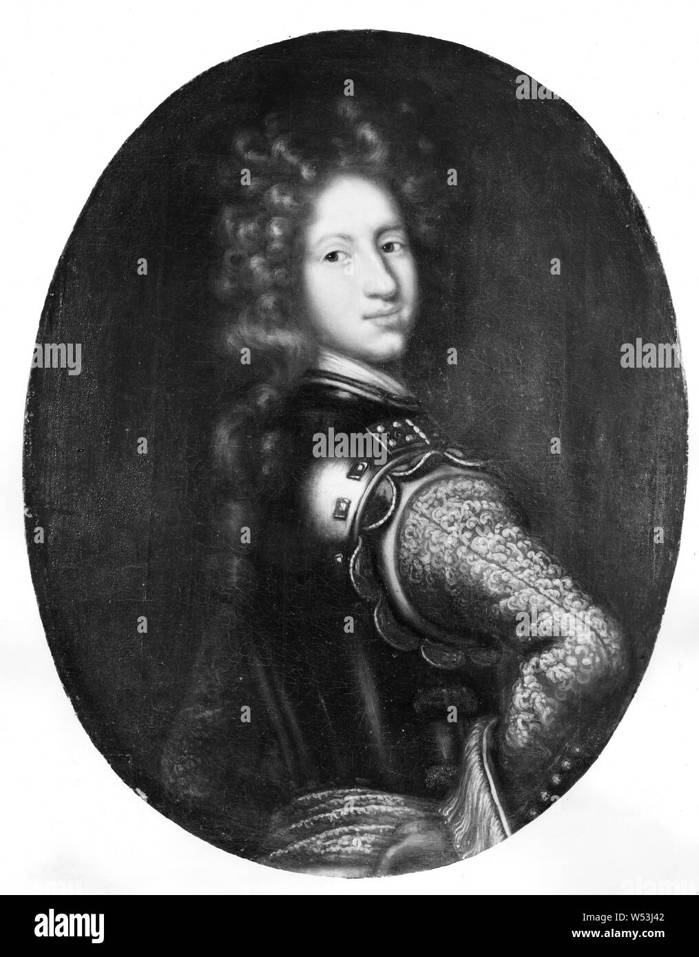 Après David Klöcker Ehrenstrahl, le roi Charles XII, 1682-1718, Charles XII, roi de Suède, peinture, portrait, Charles XII de Suède, 1698, huile sur toile, hauteur, 82 cm (32,2 po), largeur, 63 cm (24,8 pouces) Banque D'Images