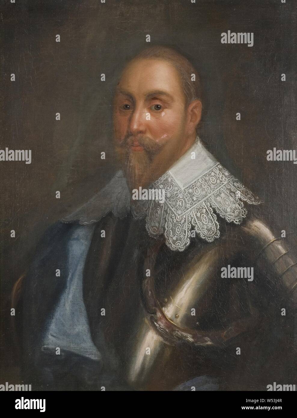 Le roi Gustav II Adolf, Gustav II Adolf, 1594-1632, Roi de Suède, peinture, portrait, Gustave II Adolphe de Suède, huile sur toile, hauteur, 68 cm (26,7 po), largeur, 63 cm (24,8 pouces) Banque D'Images