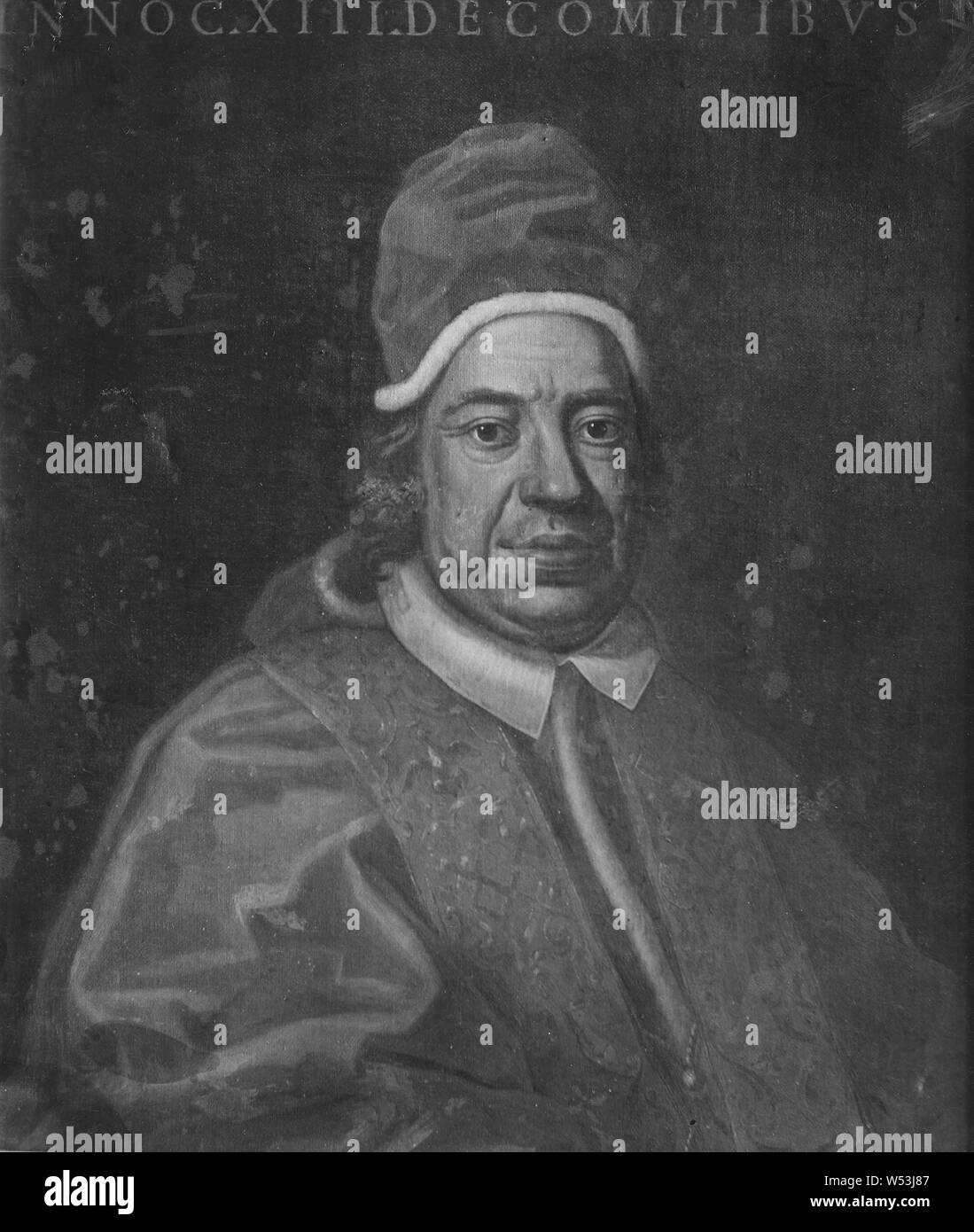 Innocent XIII, pape, 1655-1724, peinture, portrait, huile sur toile, hauteur, 85 cm (33,4 po), largeur, 73 cm (28,7 pouces) Banque D'Images