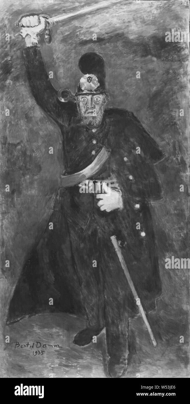 Bertil Damm, August Falck, 1882-1938, peinture, huile sur toile, hauteur : 233 cm (91,7), Largeur : 122,5 cm (48,2), profondeur : 4 cm (1,5) Banque D'Images