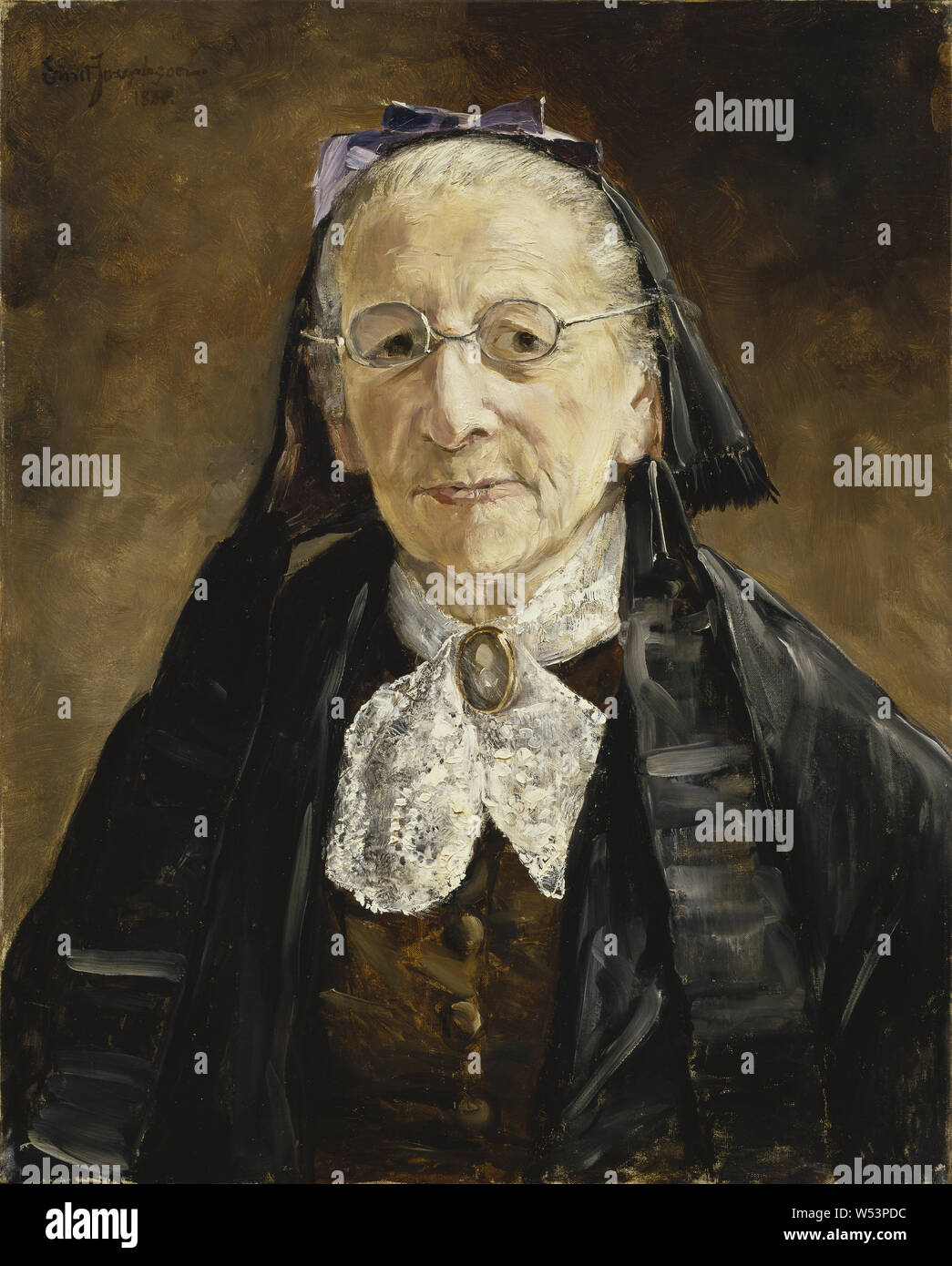 Ernst Josephson, Hanna Marcus, 1880 Josephson Banque D'Images