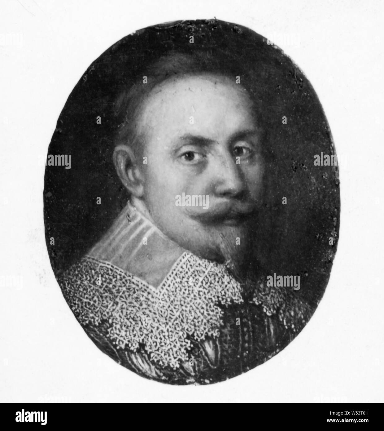 Le roi Gustav II Adolf, Gustave II Adolphe, Roi de Suède, 1594-1632, peinture, Gustave-adolphe de Suède, huile sur plaque d'argent, hauteur, 4,5 cm (1,7 pouces), de largeur, de 3,6 cm (1,4 pouces) Banque D'Images