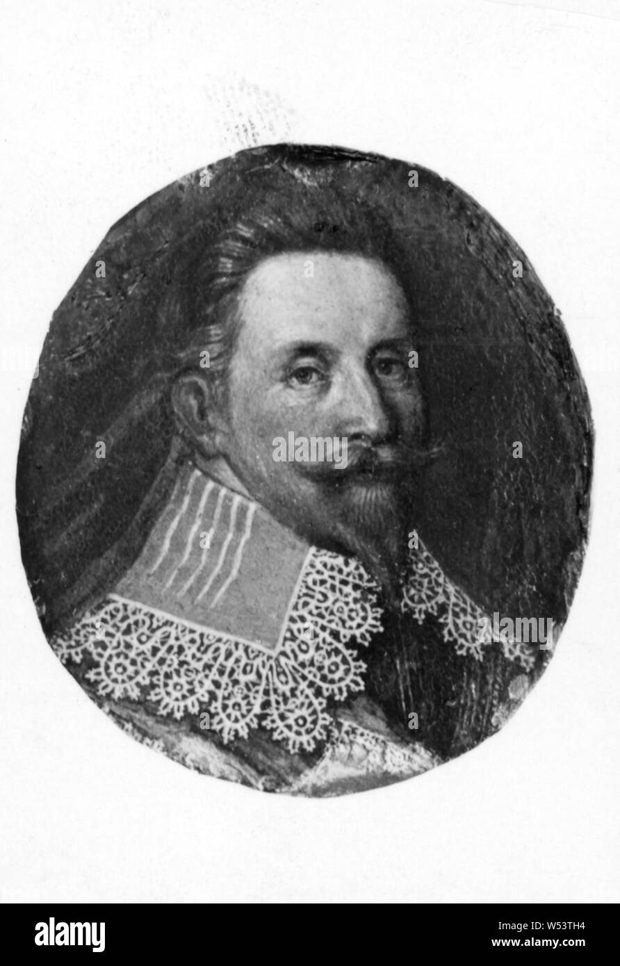 Le roi Gustav II Adolf, Gustav II Adolf, 1594-1632, Roi de Suède, peinture, Gustave-adolphe de Suède, huile sur plaque de cuivre, 4,2 cm, hauteur (1,6 pouces), de largeur, de 3,8 cm (1,4 pouces) Banque D'Images