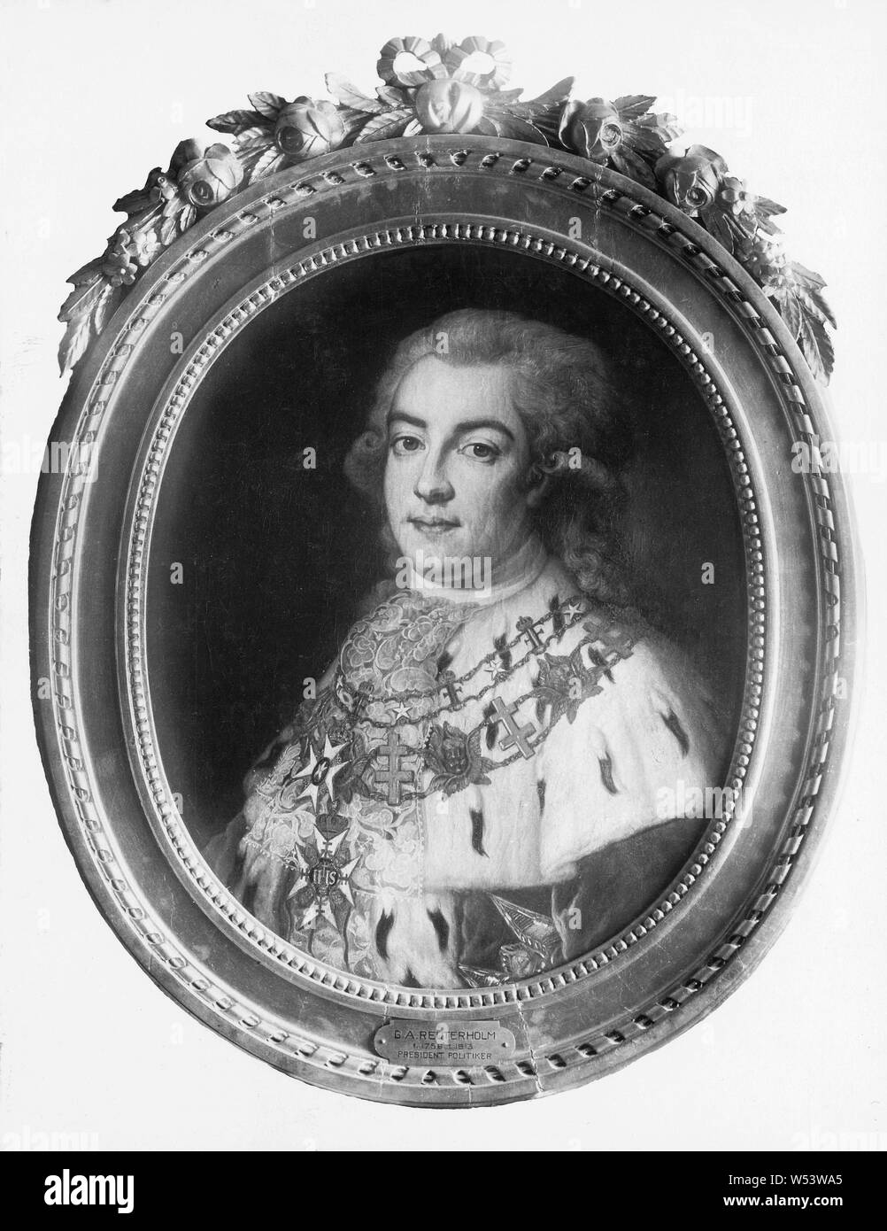 Gustaf Adolf Reuterholm, Gustav Adolf Reuterholm, 1756-1813, peinture, portrait, 1782, huile, hauteur, 64 cm (25,1 po), largeur, 53 cm (20,8 pouces) Banque D'Images