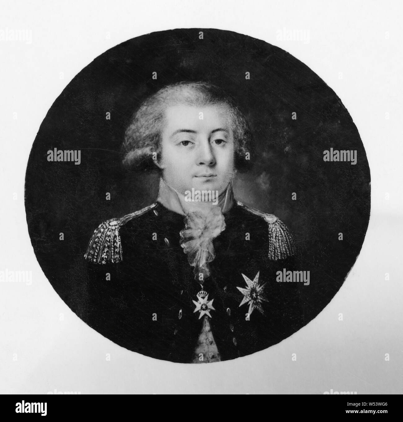 Gustaf Adolf Reuterholm, Gustav Adolf Reuterholm, 1756-1813, peinture, gouache, hauteur, 6 cm (2,3 po), Largeur Banque D'Images