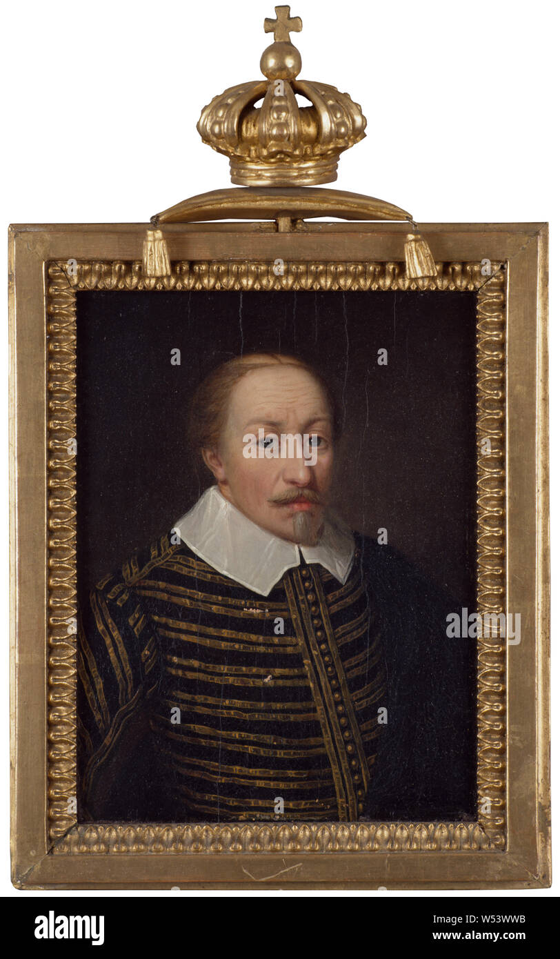 Ulrika Pasch, le Roi Karl IX, Karl IX, 1550-1611, Roi de Suède, peinture, Charles IX de Suède, huile sur panneau, hauteur, 21 cm (8,2 po), largeur, 15 cm (5,9 pouces) Banque D'Images