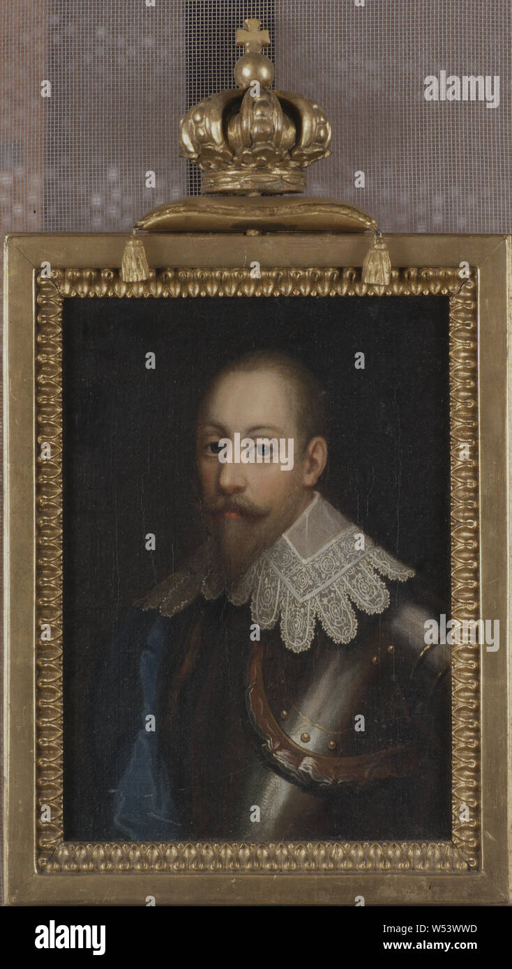 Ulrika Pasch, le Roi Gustav II Adolf, Gustav II Adolf, 1594-1632, Roi de Suède, peinture, Gustave-adolphe de Suède, huile sur panneau, hauteur, 21 cm (8,2 po), largeur, 15 cm (5,9 pouces) Banque D'Images