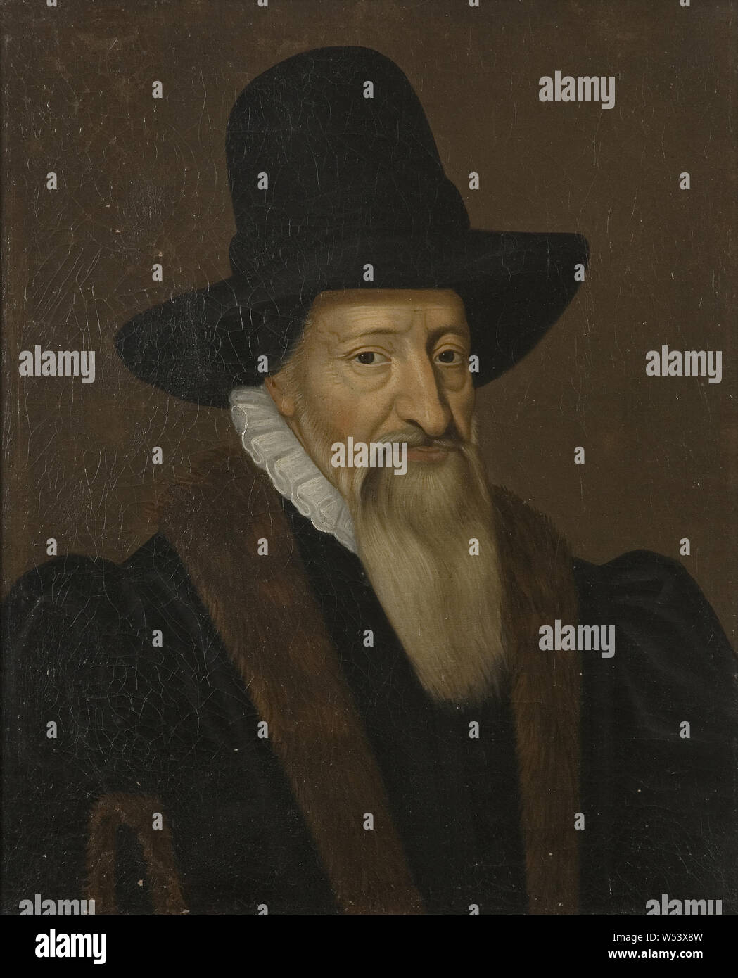 Homme inconnu du 16e siècle, peinture, huile, hauteur, 61 cm (24 po), largeur, 51 cm (20 pouces) Banque D'Images