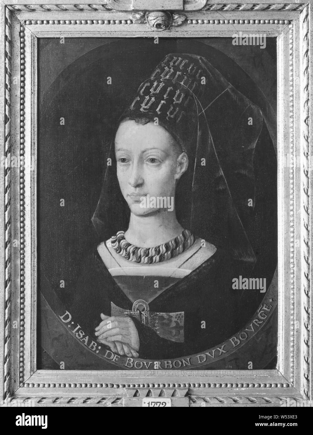 Princesse Isabella, Isabella, la mort 1465, la princesse de Bourbon, peinture, huile sur panneau, hauteur, 64 cm (25,1 po), largeur, 47 cm (18,5 pouces) Banque D'Images