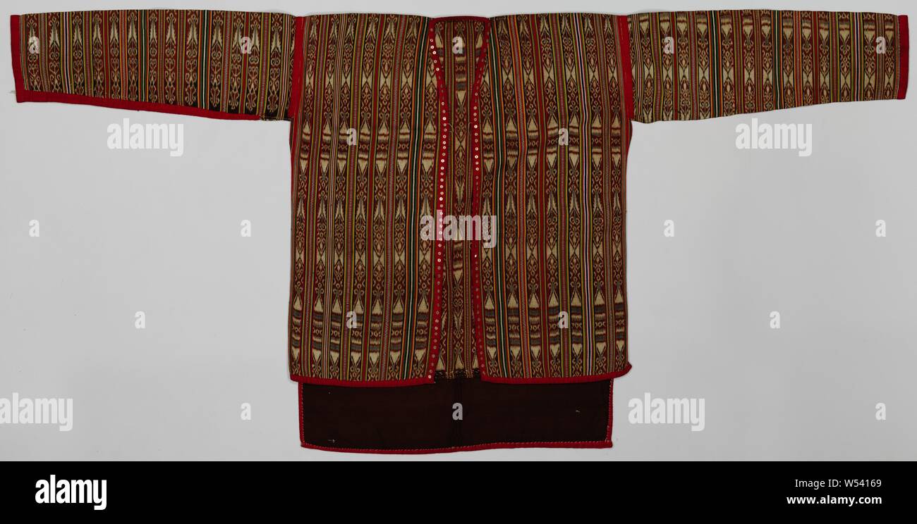 Kelambi burong veste, veste à manches longues., anonyme, Sarawak, 1900 - 1949, le coton (textile), tapisserie, H 68 cm × w 140 cm Banque D'Images