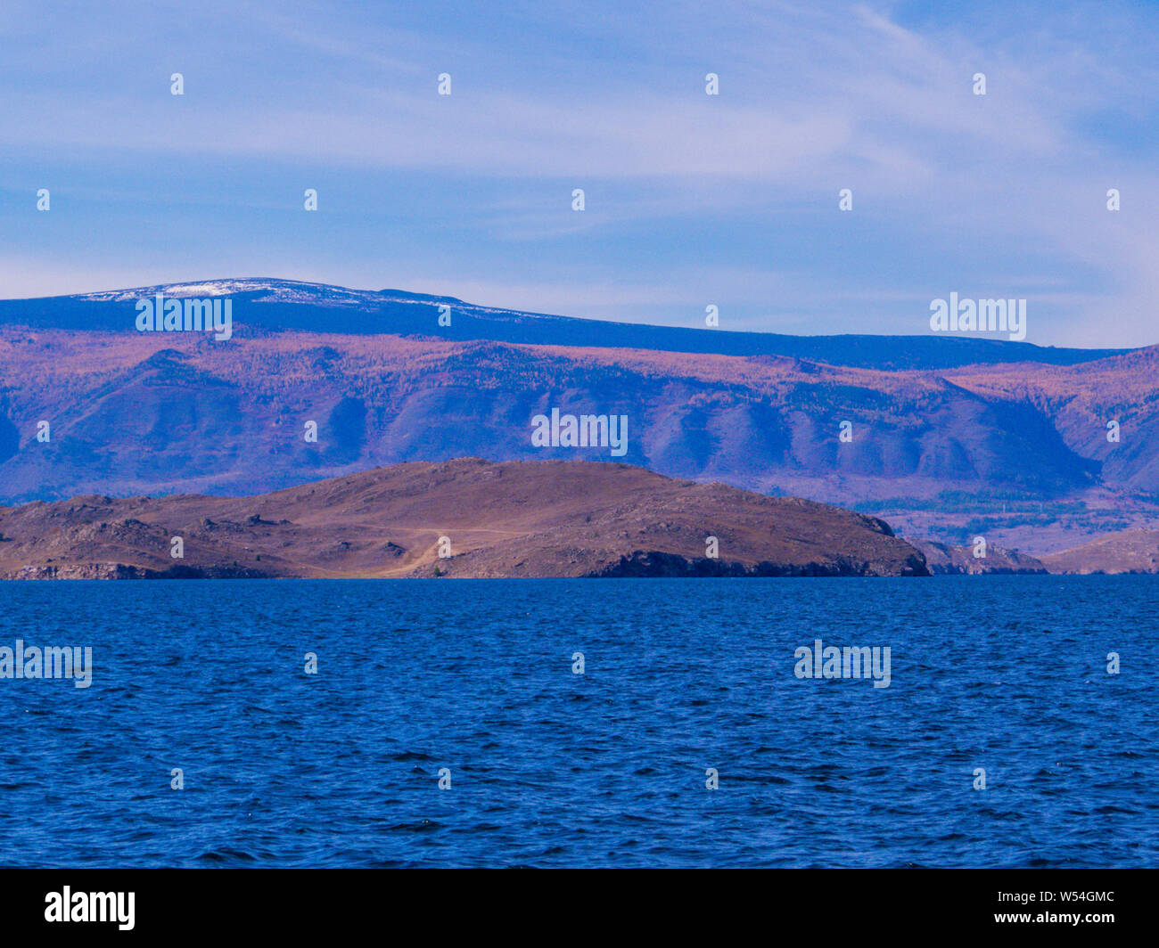 L'île Olkhon, Lac Baikal, Sibérie, Russie Banque D'Images