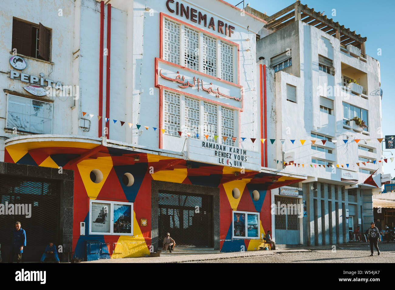 TANGER, MAROC - 11 MAI 2019 : La Cinémathèque de Tanger, le cinéma Rif, l'Afrique du Nord, premier cinéma centre culturel dans le cœur historique de Tanger, Banque D'Images