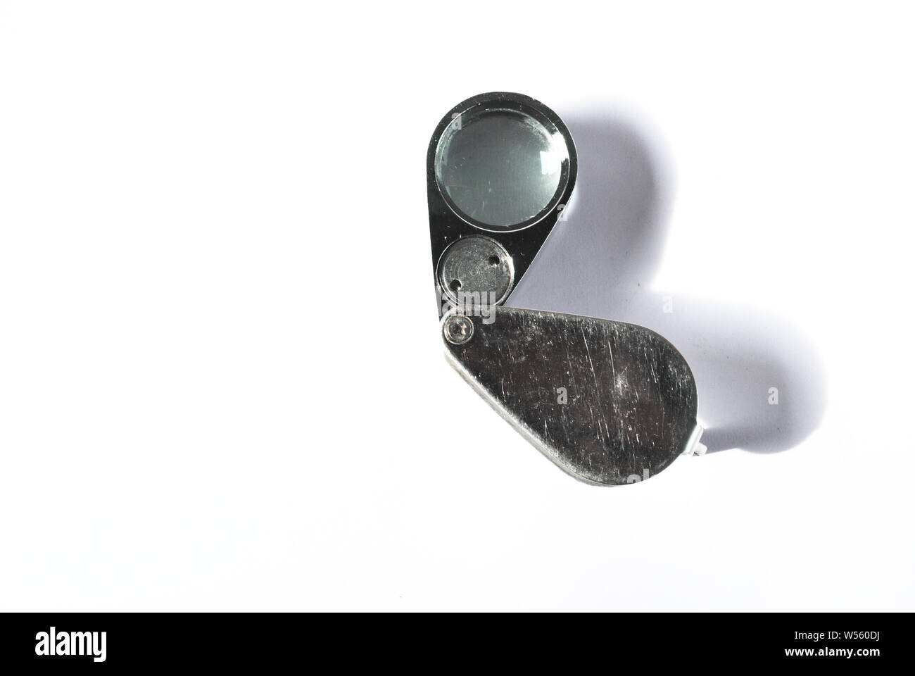 Loupe isoler sur fond blanc Banque D'Images