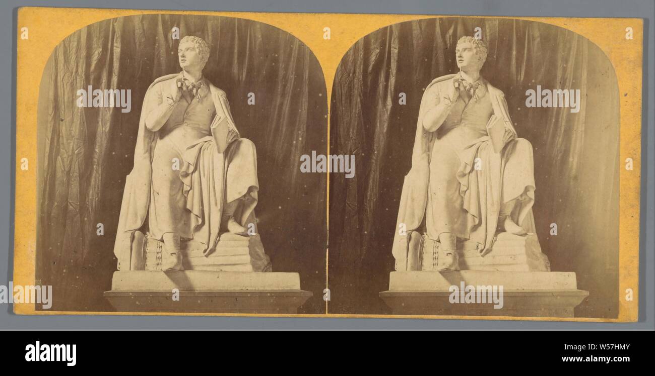 Thorvaldsen. Lord Byron, Copenhague, Budtz Müller & Co., 1860 - 1880 Banque D'Images