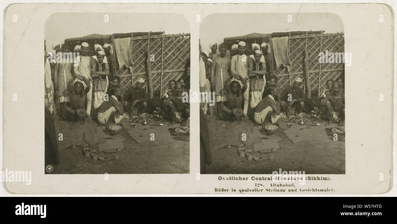 Himalaya Central (Sikhim Oestlicher). 128. Allahabad, Busser dans qualvoller Gesichtsmaler und Stellung, Neue Photographische Gesellschaft, Steglitz, 1909 Banque D'Images