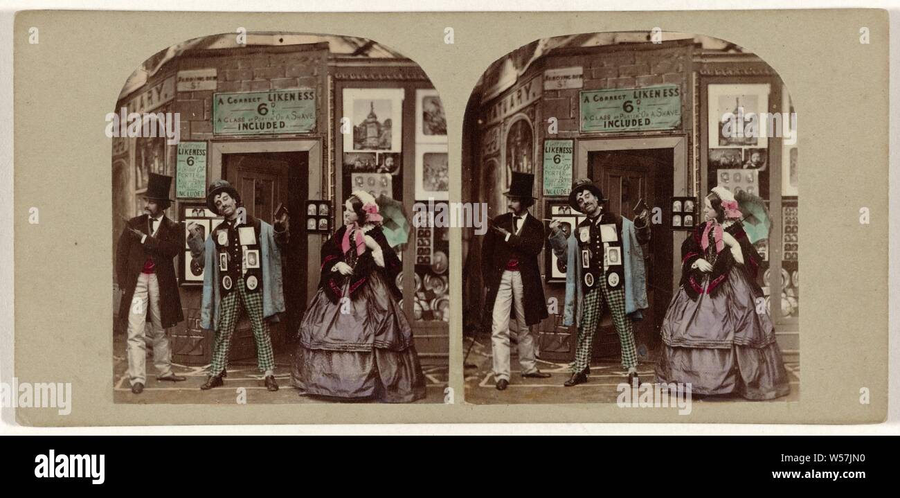 Avec le photographe, une bonne ressemblance 6 p, anonyme, 1861 Banque D'Images