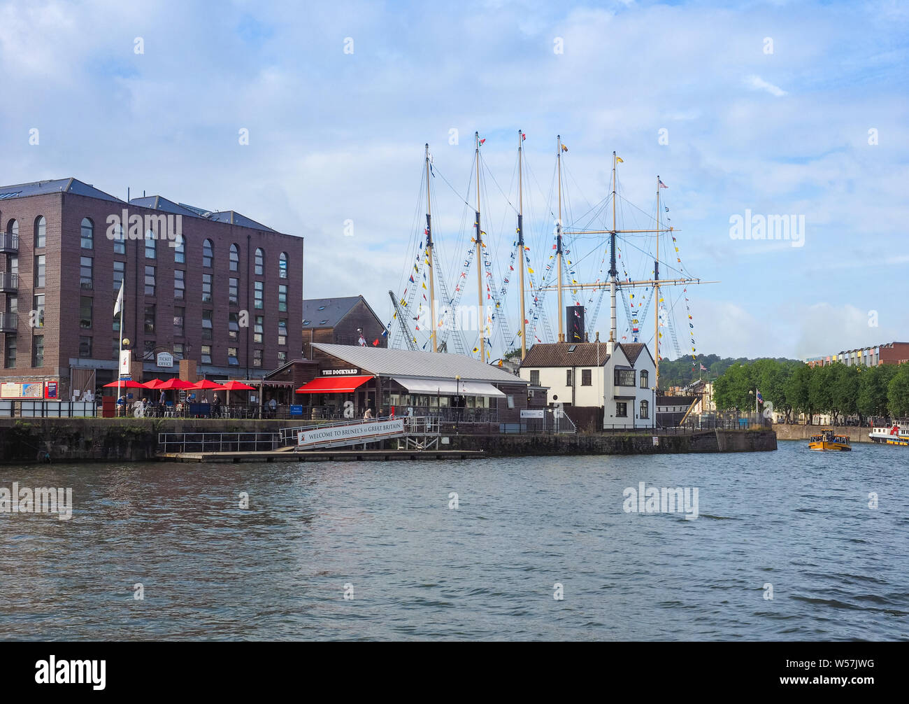 BRISTOL, UK - Circa 30 SEPTEMBRE 2016 : SS Great Britain de Brunel conçu par navire à vapeur à passagers pour service transatlantique entre Bristol et à New York, aucun Banque D'Images