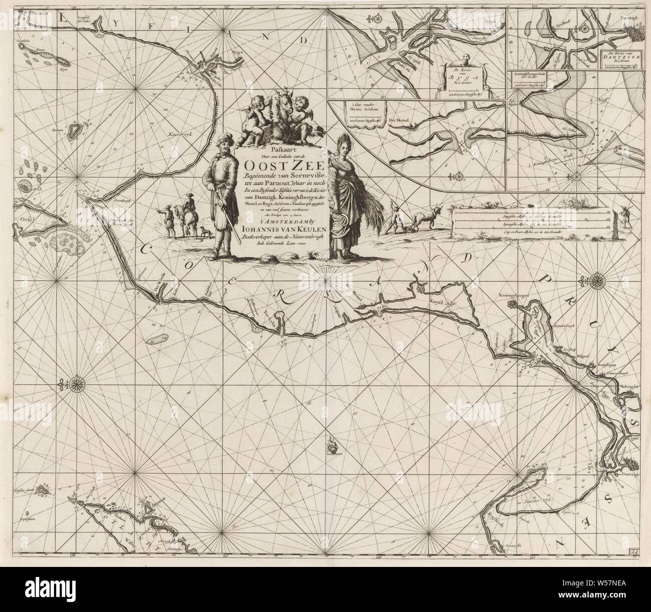 Memel 48 Par Trois Côtés Sur AK MEMEL Alexanderstrasse (CA1599