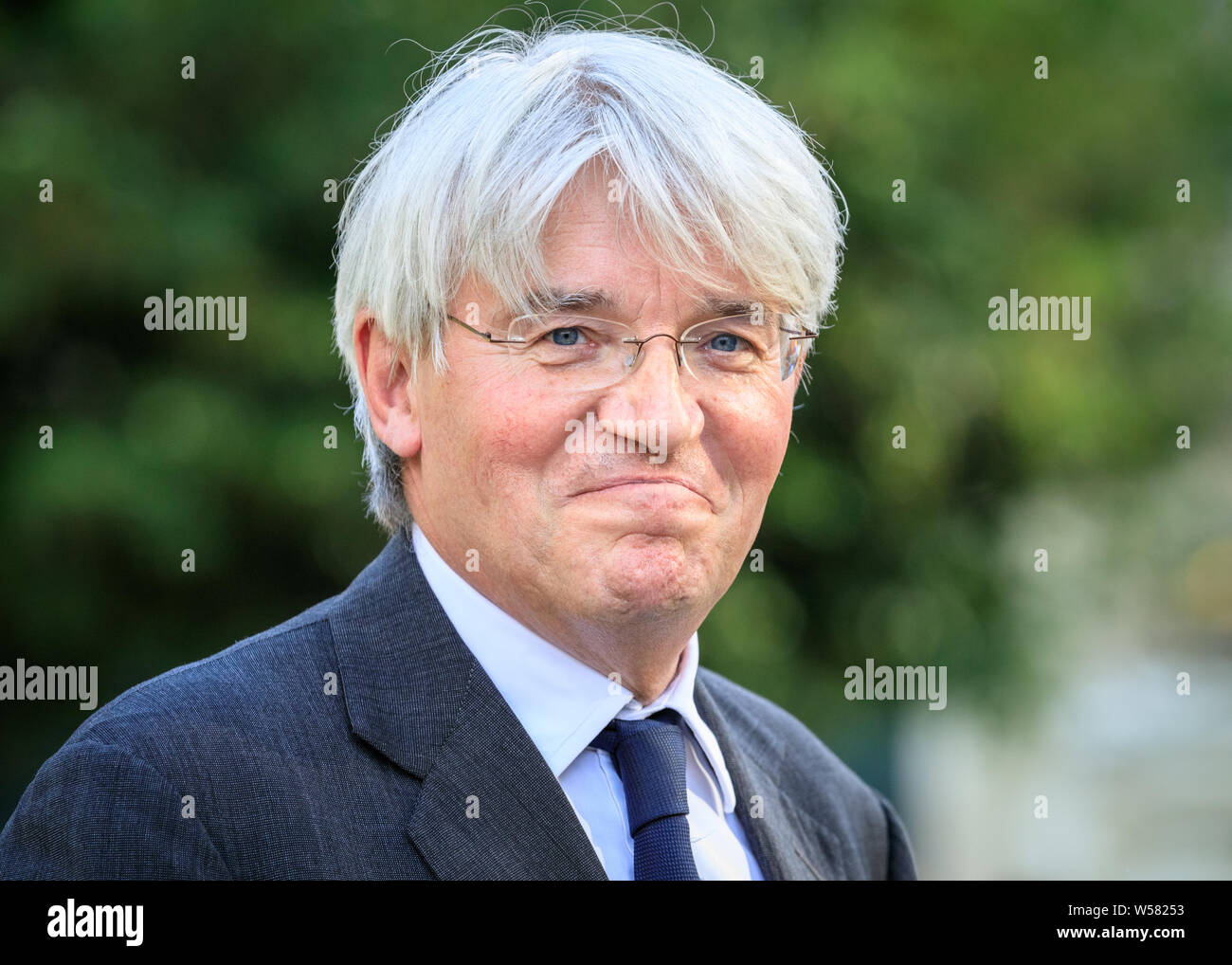 Andrew Mitchell MP, conservateur, membre du Parlement pour Royal Sutton Coldfield, smiles Banque D'Images