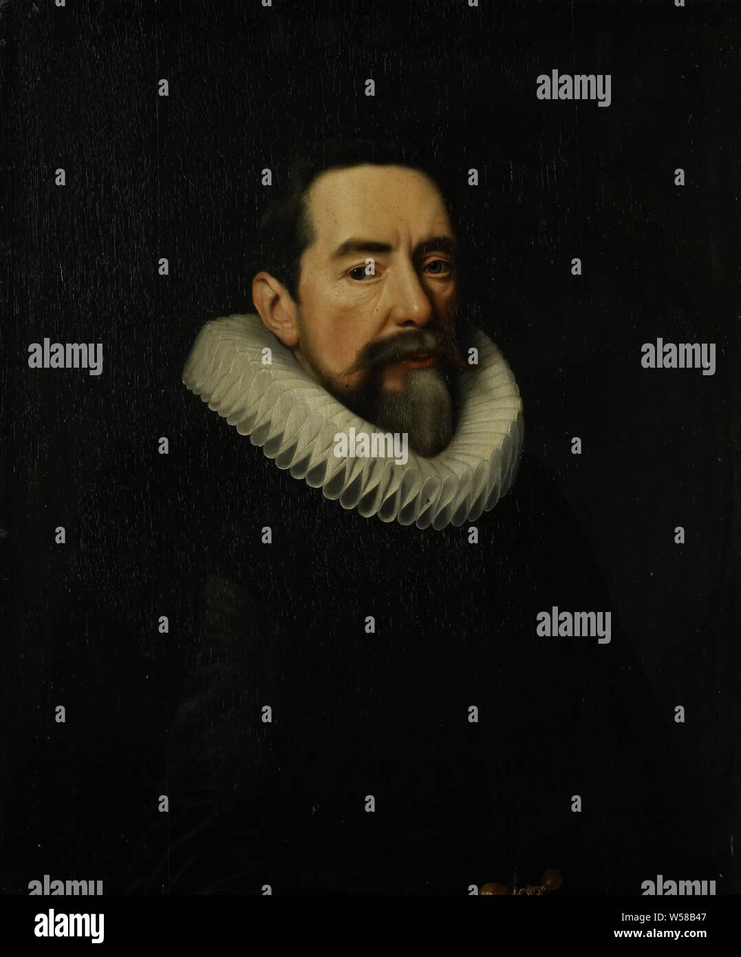 Portrait d'un homme, Portrait d'un homme, la moitié à droite, autour du cou un collier en pierre meulière ., Cornelis van der Voort (disciple de), à partir du ch. 1648, tableau de bord, de la peinture à l'huile (peinture), support : H 72 cm × w 60,5 cm d 6 cm Banque D'Images