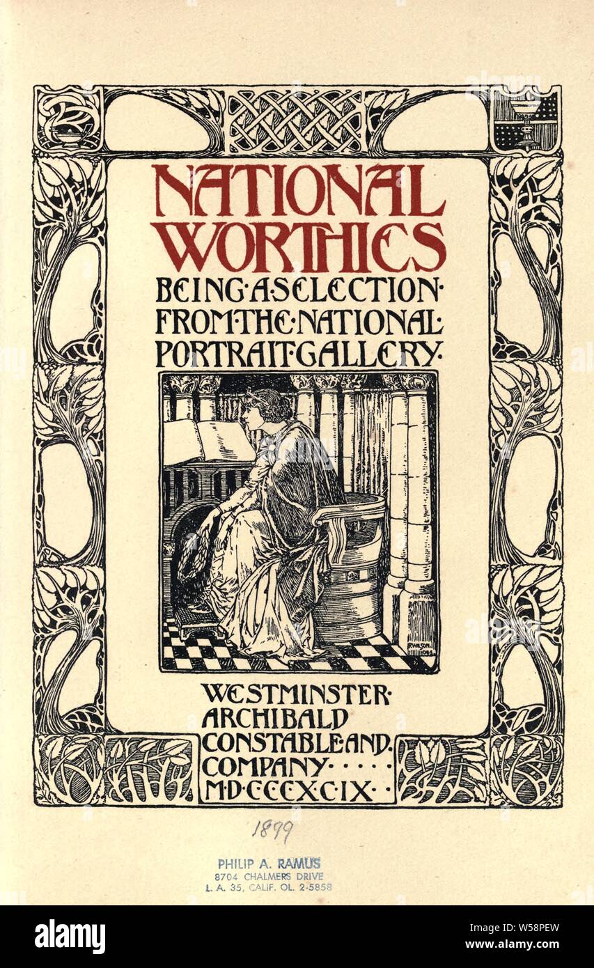 Notabilités nationales ; : National Portrait Gallery (Grande Bretagne Banque D'Images