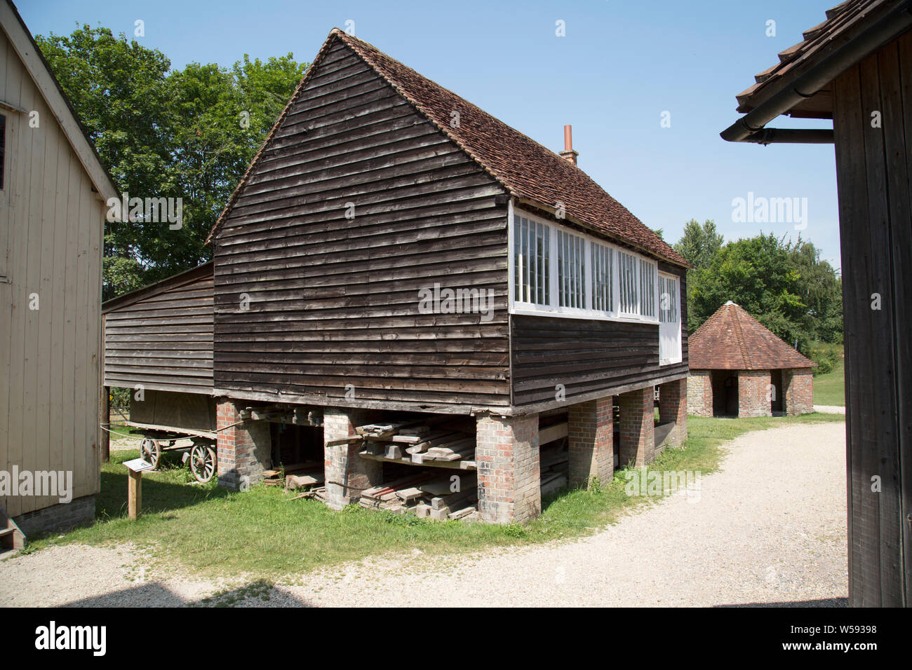 19e siècle Boutique menuisiers qui étaient communs en anglais villes et villages. Banque D'Images