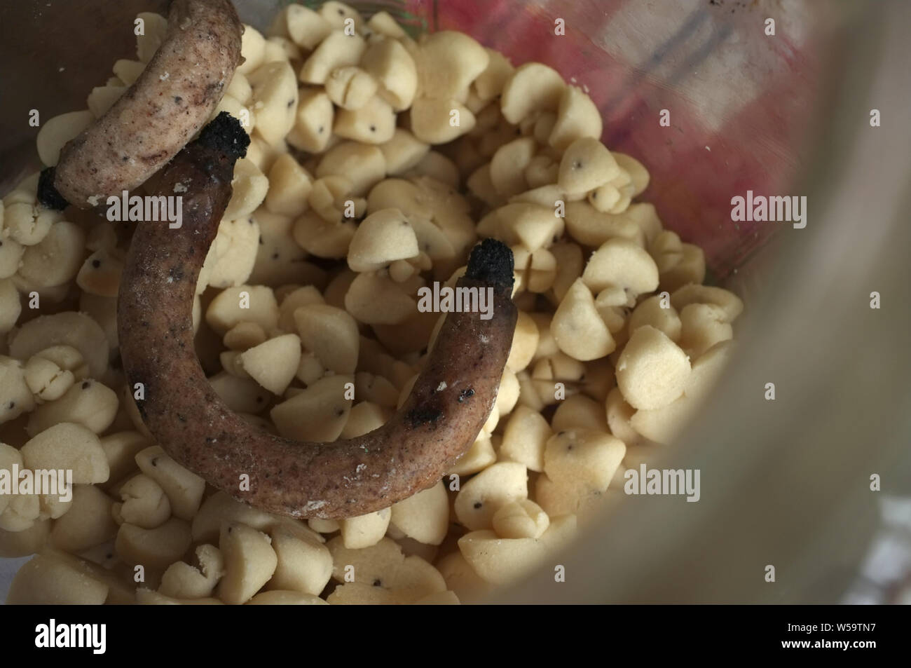 Kleeb Lamduan ou thaïlandaise Thaïlande .Sablés dessert et parfumé ou bougie parfumée utilisée pour fumer de la gourmandise. Banque D'Images