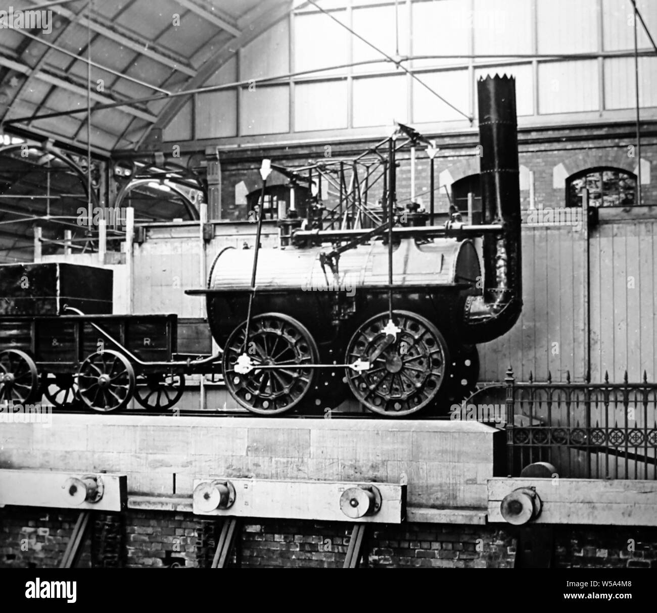 Stockton darlington railway Banque d'images noir et blanc Alamy