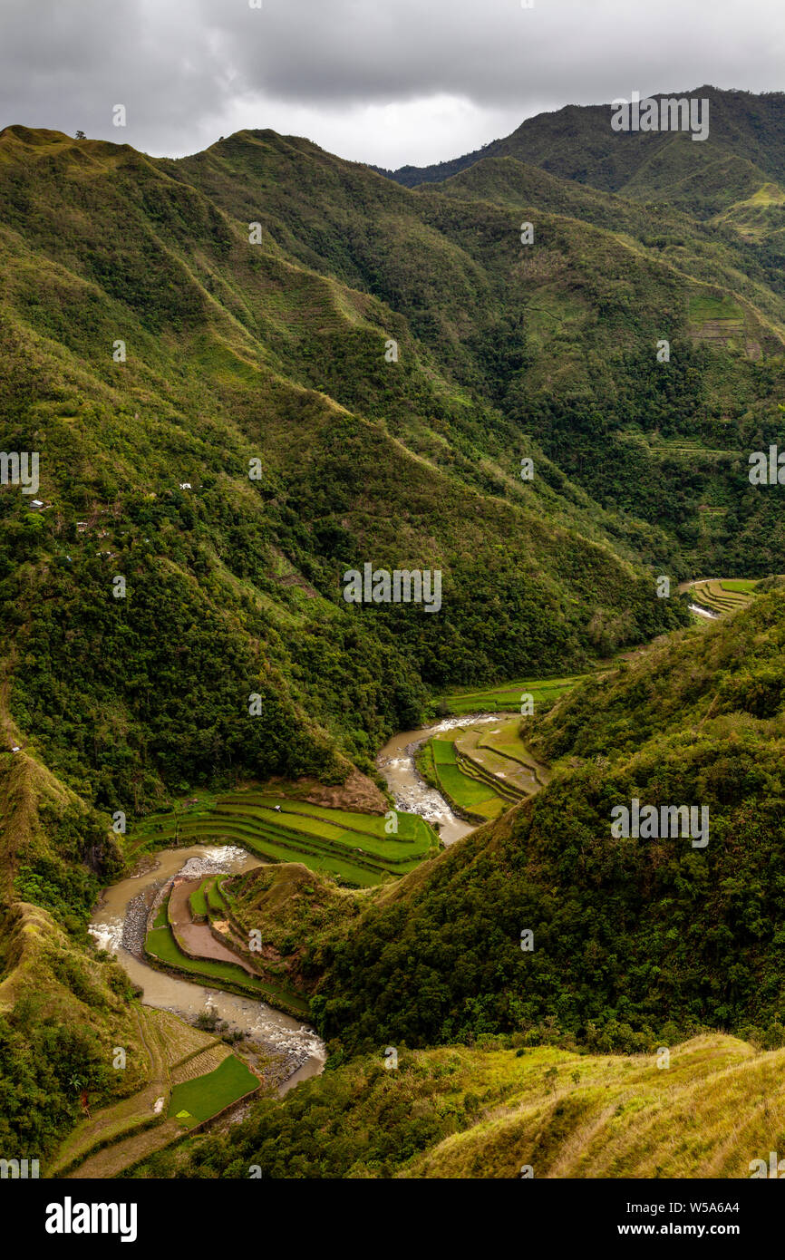 Paysages de montagne, la cordillères des Philippines, Luzon, Philippines Banque D'Images