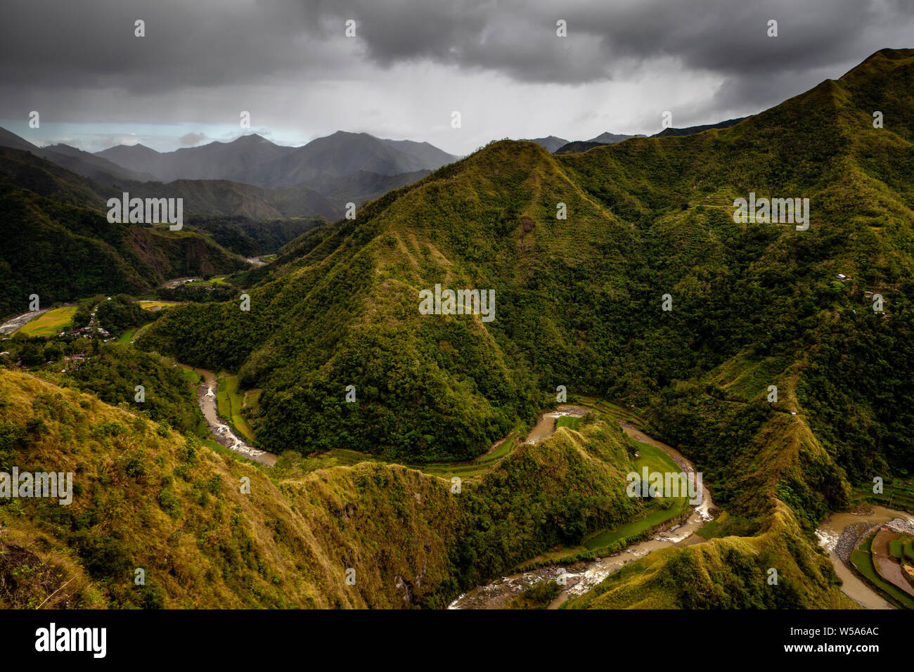 Paysages de montagne, la cordillères des Philippines, Luzon, Philippines Banque D'Images