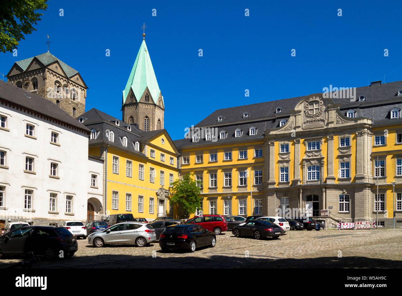 Ancienne abbaye, aujourd'hui, le bâtiment peut accueillir l'Art Folkwang Essen, académie, Ruhr, Allemagne. guinée Abtei werden, und befindet sich Banque D'Images
