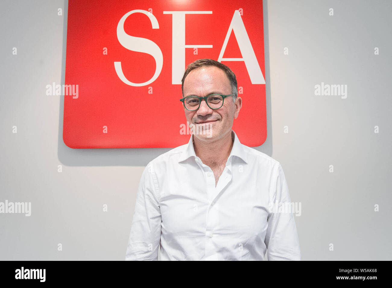 Milan, Italie. 27 juillet, 2019. Armando Brunini directeur général de la mer Aéroport Malpensa group (CC/Fotogramma, Milan - 2019-07-27) p.s. la foto e' utilizzabile nel rispetto del contesto dans cui e' stata scattata, e senza intento del diffamatorio decoro delle persone rappresentate indépendant Crédit : Photo Agency Srl/Alamy Live News Banque D'Images