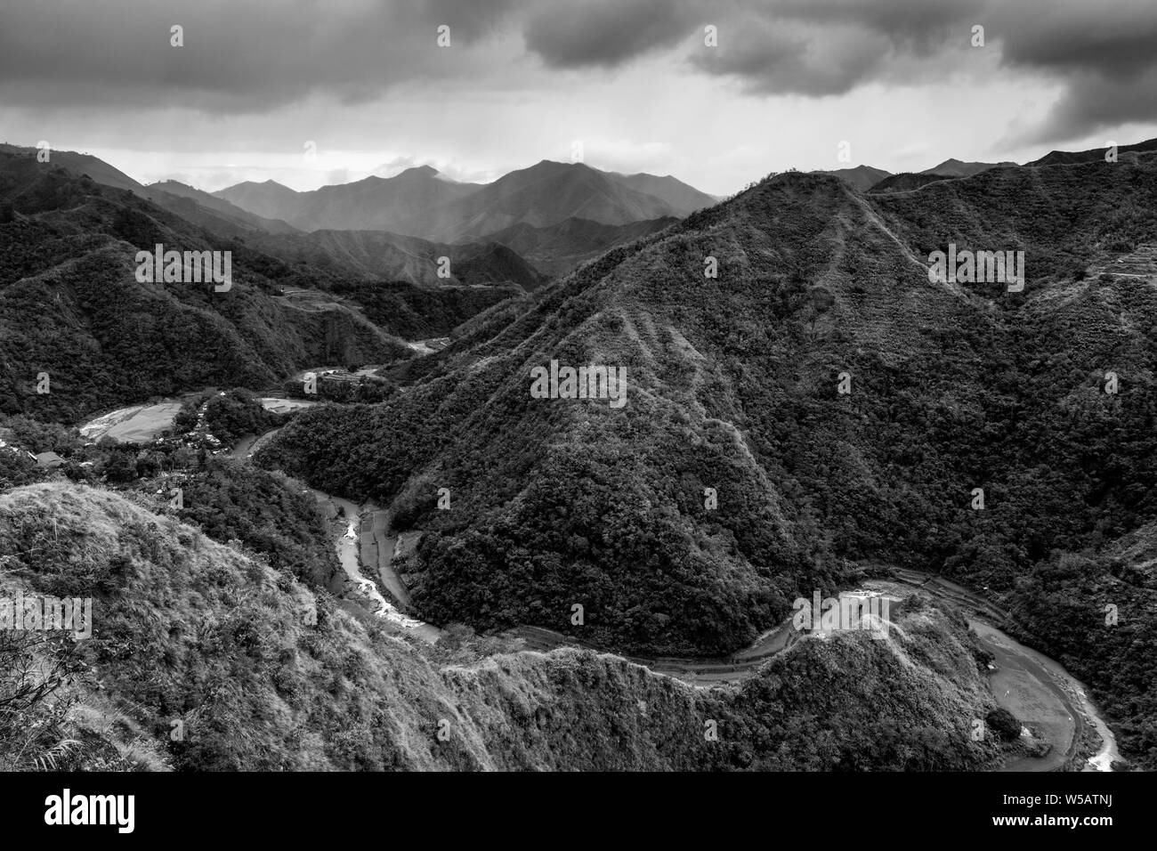 Paysages de montagne, la cordillères des Philippines, Luzon, Philippines Banque D'Images