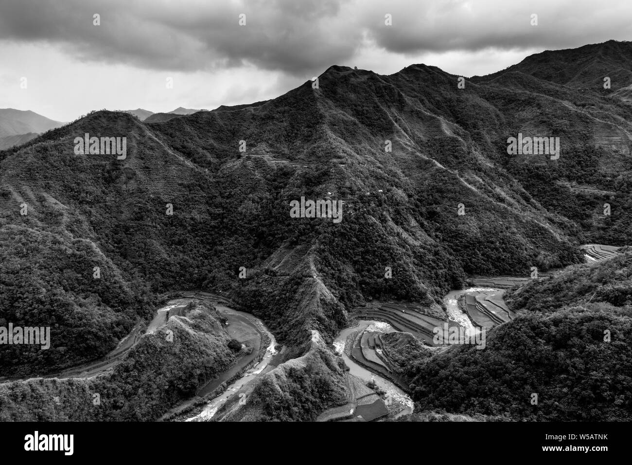 Paysages de montagne, la cordillères des Philippines, Luzon, Philippines Banque D'Images