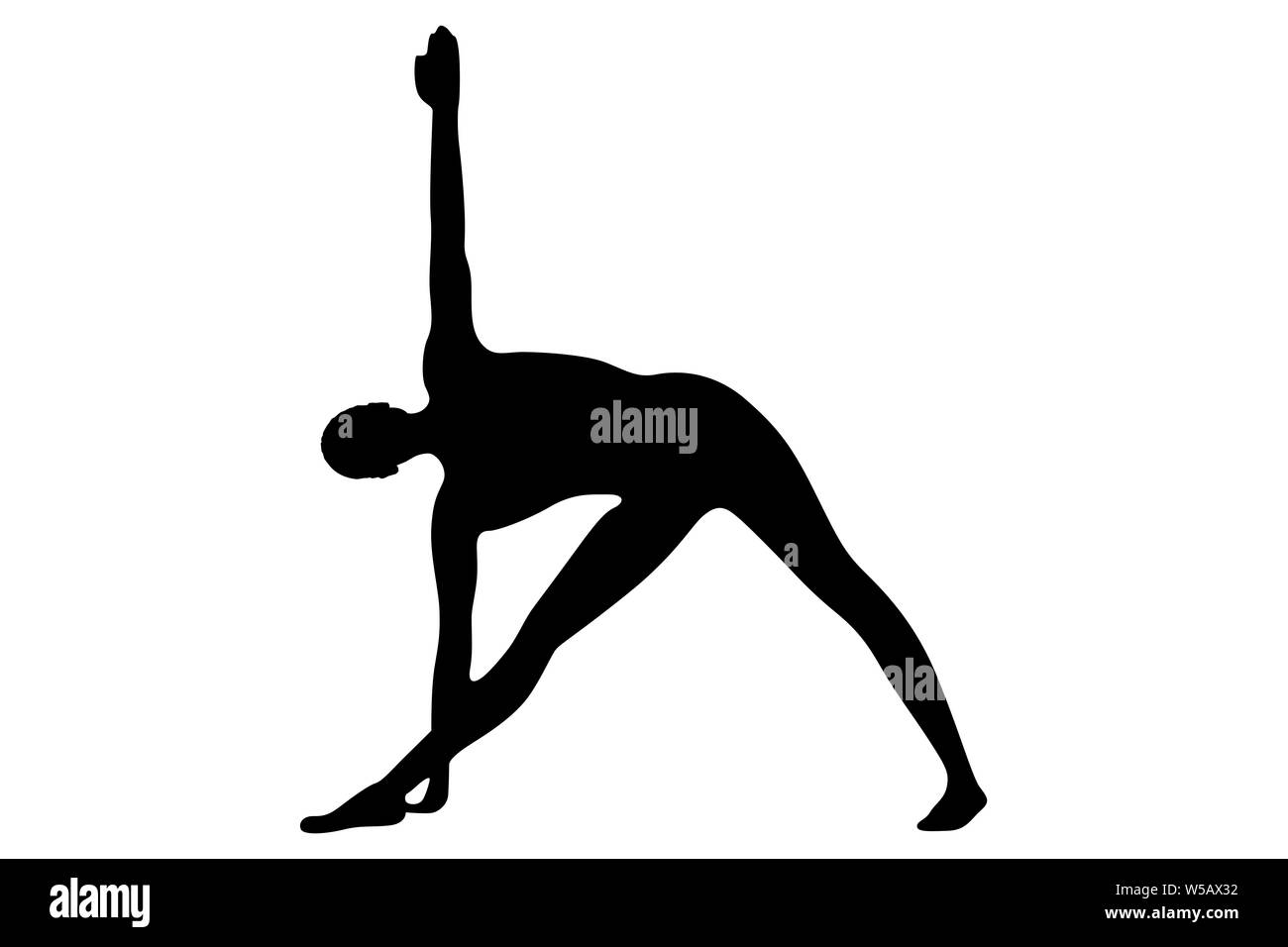 Woman exercising Banque D'Images