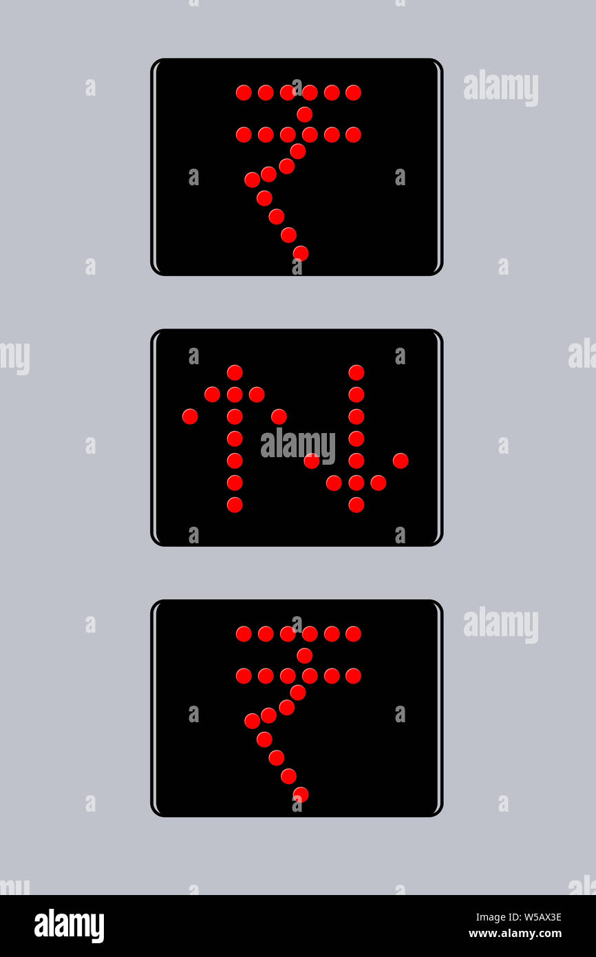 Symbole roupie avec flèches Banque D'Images