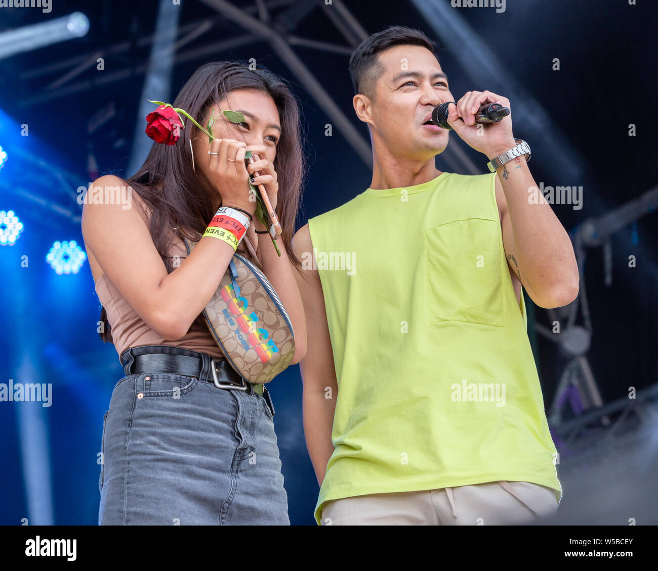 Walton-on-Thames, Dimanche 21 Juillet, 2019. Le Barrio Fiesta London est le plus grand d'Europe la France festival philippine qui est dans sa 35e année. Banque D'Images