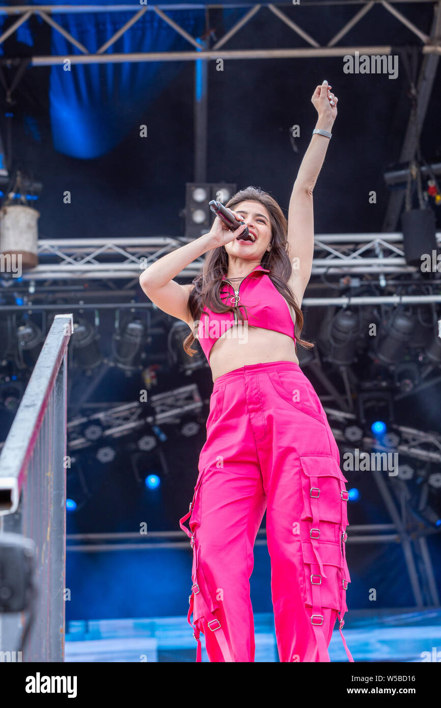 Walton-on-Thames, Dimanche 21 Juillet, 2019. Le Barrio Fiesta London est le plus grand d'Europe la France festival philippine qui est dans sa 35e année. Banque D'Images