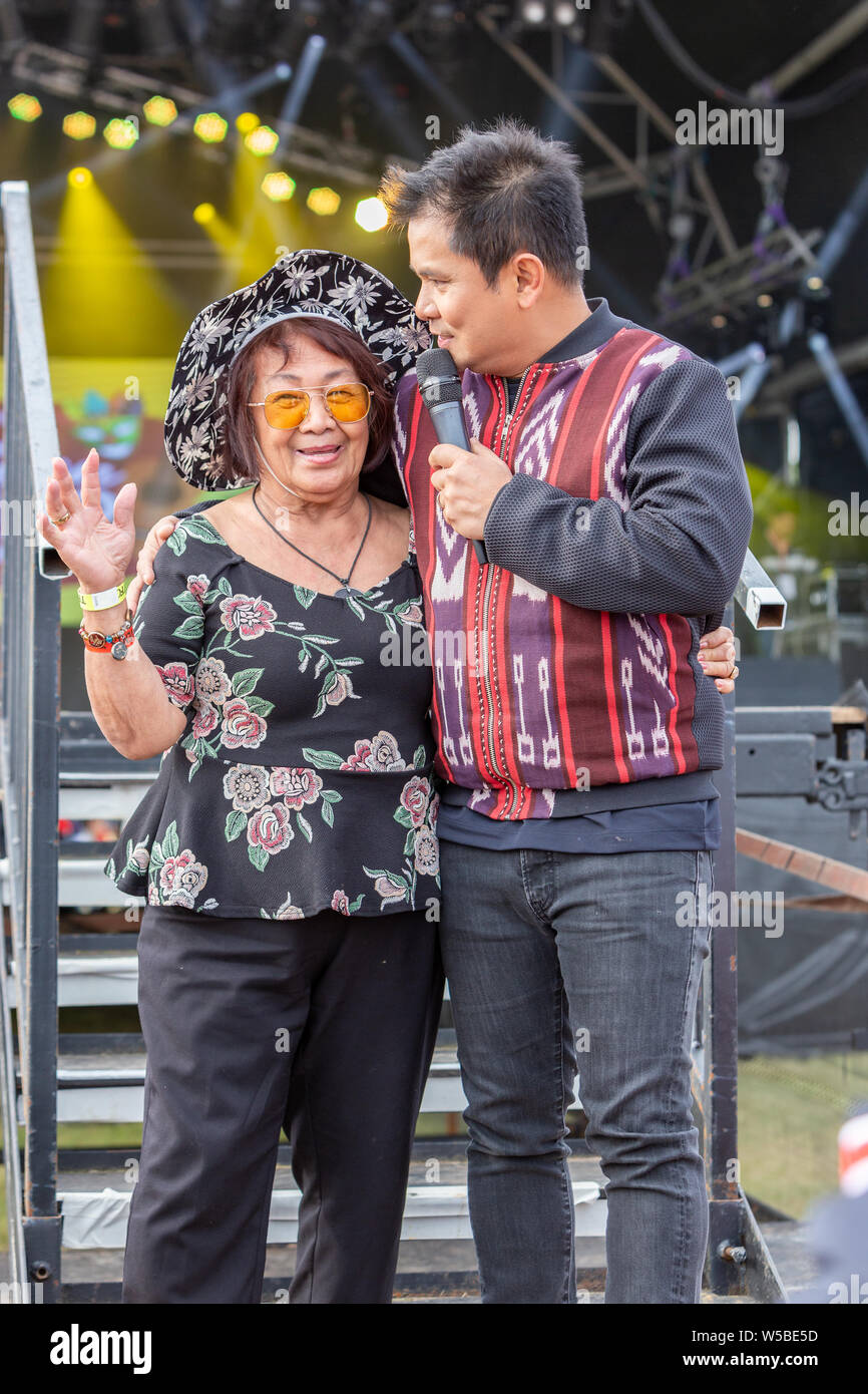 Walton-on-Thames, Dimanche 21 Juillet, 2019. Le Barrio Fiesta London est le plus grand d'Europe la France festival philippine qui est dans sa 35e année. Banque D'Images