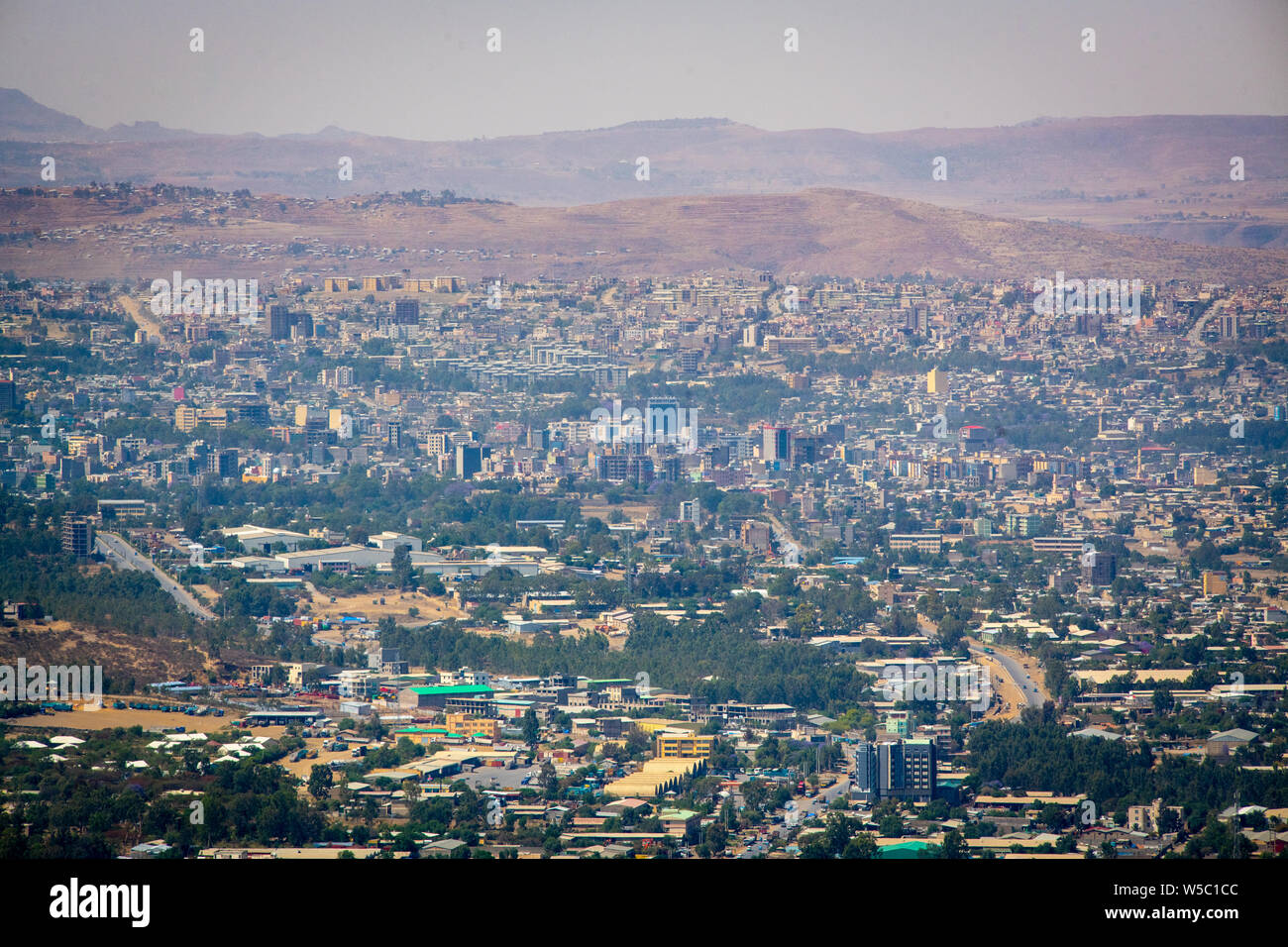 Vue aérienne d'une dépression Danakil, l'Ethiopie Banque D'Images