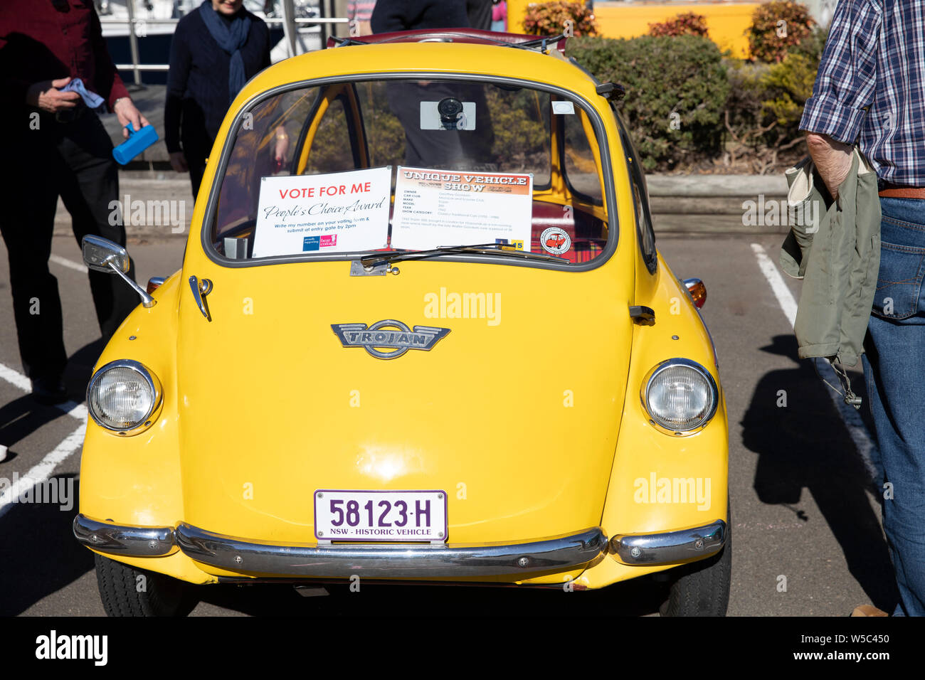 1962 Troie jaune 200 voiture de collection sur l'affichage à un salon de voitures Sydney Sydney,Australie, Banque D'Images