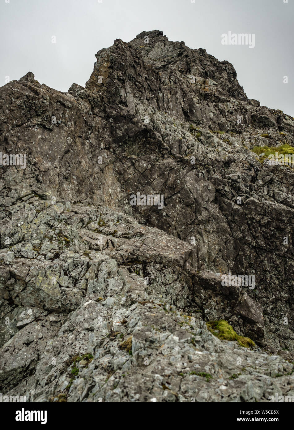 Sgurr Alasdair sur les Cuillin Ridge, Île de Skye Banque D'Images