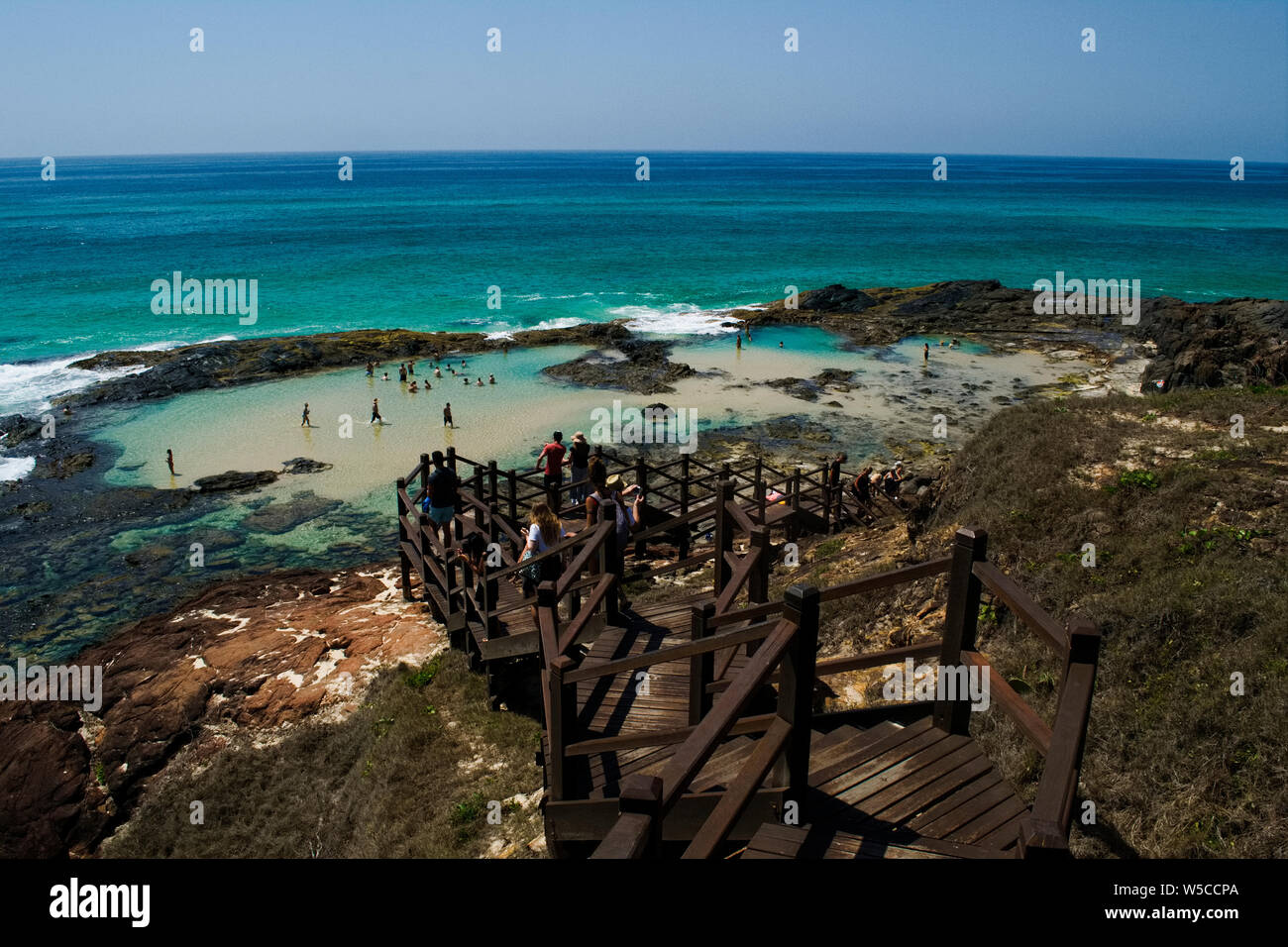 Piscines Champagne Fraser Island, Australie Banque D'Images