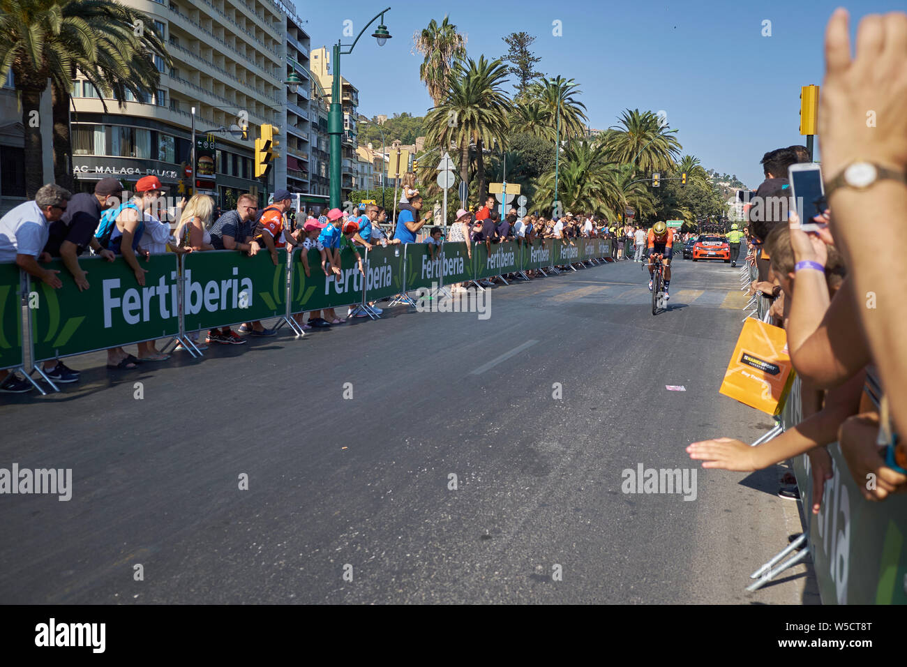 La Vuelta 2018. Malaga, Espagne. 25 août 2018. Épreuve individuelle supérieure à 8 km. Banque D'Images