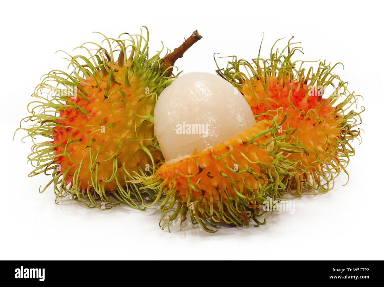 Rambutan fruit isolé sur fond blanc Banque D'Images